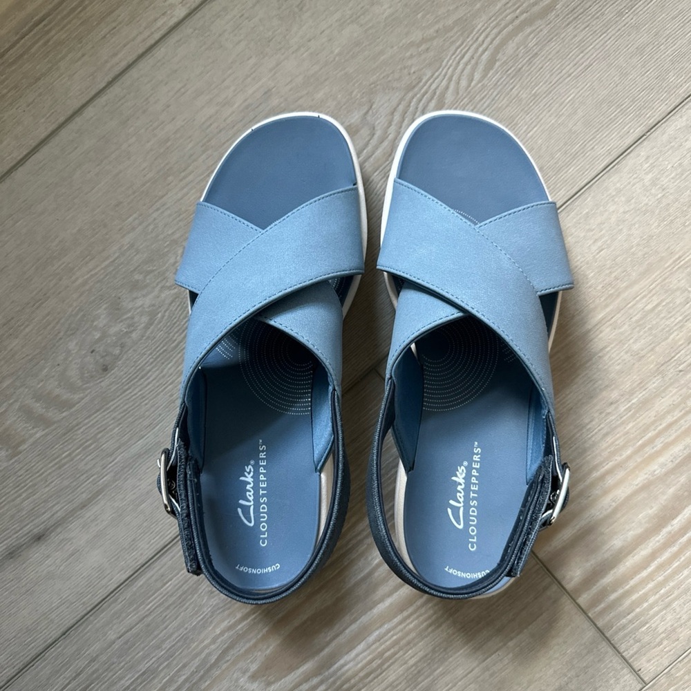 Clarks Blue Sandals